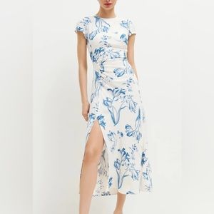 Reformation Frasier Dress in the pattern Lisse